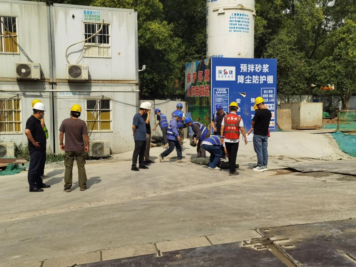 全力筑牢防汛“安全堤坝”为项目建设平稳度过汛期奠定坚实基础