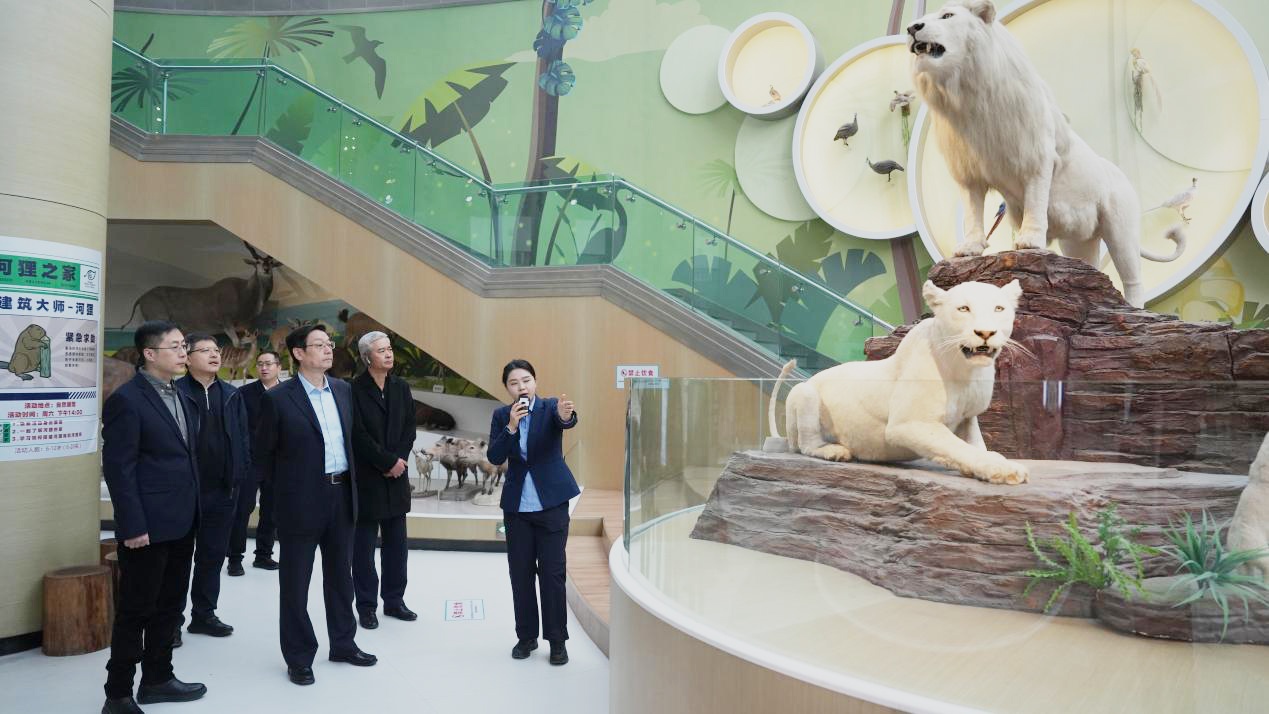 陕投集团总经理唐宏军到陕西自然博物馆调研