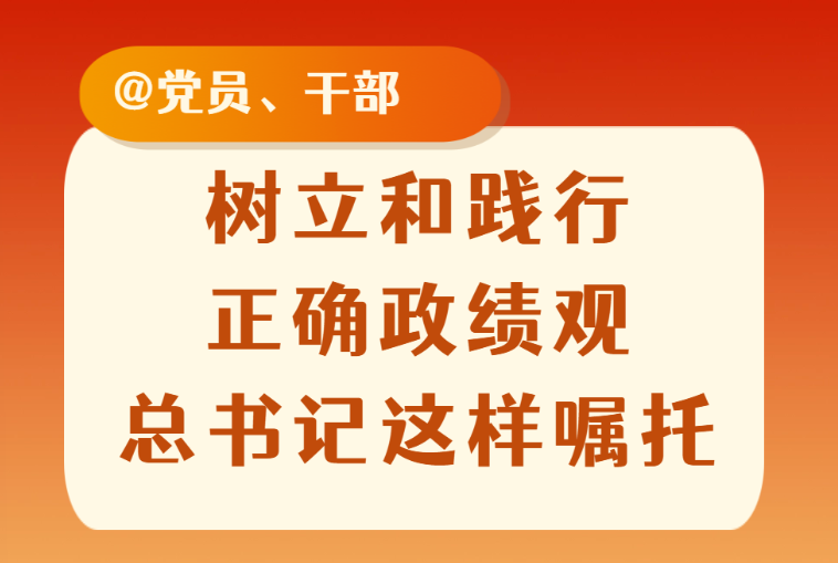 树立和践行正确政绩观总书记这样嘱托