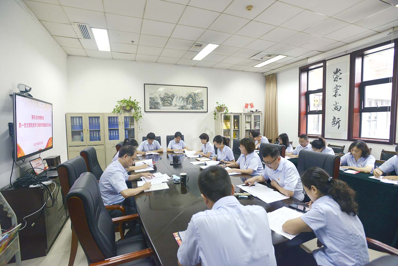 陕西自然博物馆第一党支部召开党史学习教育专题组织生活会